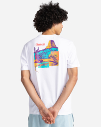 5 Bazan - Short Sleeve T-Shirt for Men White C1SSM2ELP2 Element
