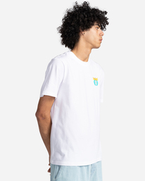 3 Bazan - Short Sleeve T-Shirt for Men White C1SSM2ELP2 Element