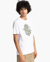 3 Hail - Camiseta de manga corta para Hombre Blanco C1SSM6ELP2 Element