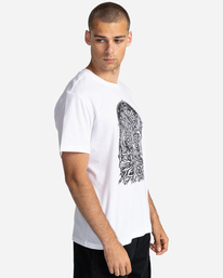 3 Over Grown - T-shirt manches courtes pour Homme Blanc C1SSM7ELP2 Element