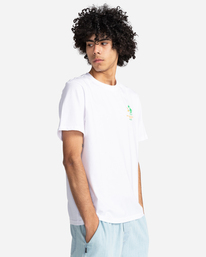 3 Offline - T-shirt manches courtes pour Homme Blanc C1SSO7ELP2 Element