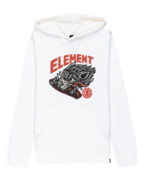 0 Wolf - Sweat à capuche pour Garçon 8-16 ans Blanc C2HOC7ELP2 Element