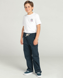 6 Chillin' Twill - Pantalon pour Garçon Gris C2PTA4ELP2 Element