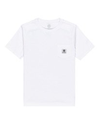 0 Basic Label - Short Sleeve T-Shirt for Boys 8-16 White C2SSD1ELP2 Element