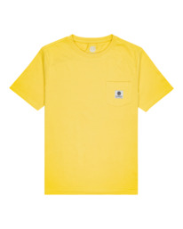 0 Basic Label - T-shirt manches courtes pour Garçon 8-16 ans Jaune C2SSD1ELP2 Element