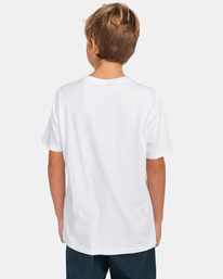 5 Basic Label - Short Sleeve T-Shirt for Boys 8-16 White C2SSD1ELP2 Element