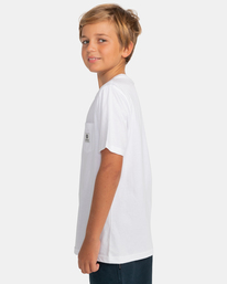 2 Basic Label - Short Sleeve T-Shirt for Boys 8-16 White C2SSD1ELP2 Element