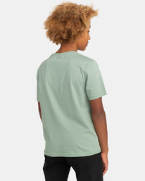 5 Basic Label - Short Sleeve T-Shirt for Boys 8-16 Green C2SSD1ELP2 Element