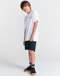 2 Blazin' Chest - Short Sleeve T-Shirt for Boys 8-16 White C2SSE1ELP2 Element