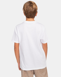 4 Seal - Short Sleeve T-Shirt for Boys 8-16 White C2SSE3ELP2 Element