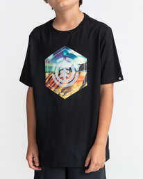 1 Astra - T-shirt manches courtes pour Garçon 8-16 ans Noir C2SSE8ELP2 Element