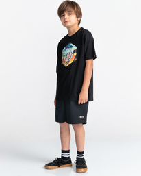 2 Astra - T-shirt manches courtes pour Garçon 8-16 ans Noir C2SSE8ELP2 Element