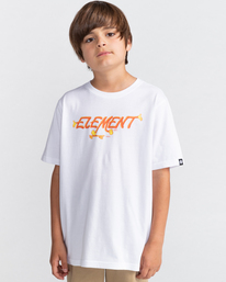 1 Pusher - T-shirt manches courtes pour Garçon 8-16 ans Blanc C2SSF2ELP2 Element