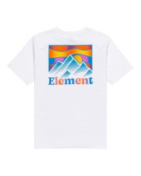 1 Kass - Camiseta de manga corta para Chicos 8-16 Blanco C2SSF3ELP2 Element
