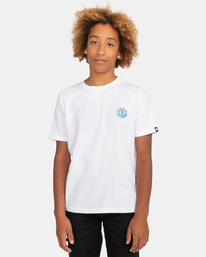 2 Kass - Camiseta de manga corta para Chicos 8-16 Blanco C2SSF3ELP2 Element