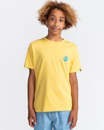 2 Kass - Short Sleeve T-Shirt for Boys 8-16 Yellow C2SSF3ELP2 Element