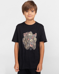 1 Bite - T-shirt manches courtes pour Garçon 8-16 ans Noir C2SSG1ELP2 Element