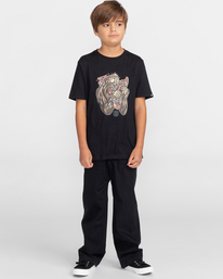 3 Bite - T-shirt manches courtes pour Garçon 8-16 ans Noir C2SSG1ELP2 Element
