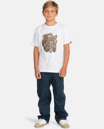 4 Bite - Short Sleeve T-Shirt for Boys 8-16 White C2SSG1ELP2 Element
