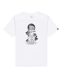 0 Black Cat - Short Sleeve T-Shirt for Boys 8-16 White C2SSG2ELP2 Element