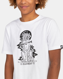 3 Black Cat - Short Sleeve T-Shirt for Boys 8-16 White C2SSG2ELP2 Element