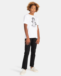 4 Black Cat - Short Sleeve T-Shirt for Boys 8-16 White C2SSG2ELP2 Element