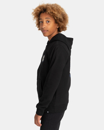 2 Seal - Sweat à capuche zippé pour Garçon 8-16 ans Noir C2ZHB2ELP2 Element