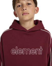 4 Cornell 90s - Pullover con cappuccio da Ragazzo 8-16 Red ELBFT00128 Element