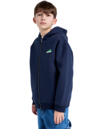 4 Rain Cornell - Sweat zippé pour Garçon 8-16 Bleu ELBFT00133 Element