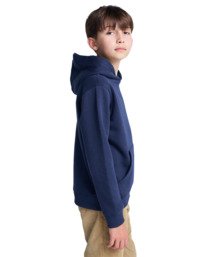 3 Icon Embroidery Po Y - Felpa con cappuccio da Ragazzo 8-16 Blue ELBFT00141 Element