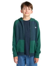 6 Icon Embroidery 2Tone Y - Hoodie voor Jongens 8-16 Blue ELBFT00145 Element