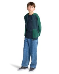 7 Icon Embroidery 2Tone Y - Hoodie voor Jongens 8-16 Blue ELBFT00145 Element