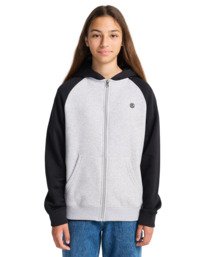 3 Icon Embroidery 2Tone Y - Hoodie voor Jongens 8-16 Gray ELBFT00145 Element