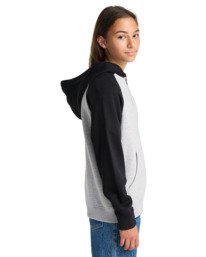 4 Icon Embroidery 2Tone Y - Hoodie voor Jongens 8-16 Gray ELBFT00145 Element