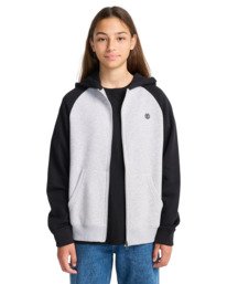 6 Icon Embroidery 2Tone Y - Hoodie voor Jongens 8-16 Gray ELBFT00145 Element