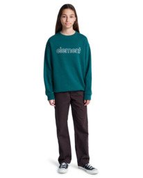 6 Central Lowcase Cr Y - Sweater voor Jongens 8-16 Green ELBFT00146 Element