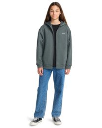 8 Capsule Rain Bp Y - Pull zippé à capuche pour Garçon 8-16 ans Noir ELBFT00148 Element