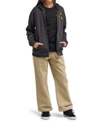 3 Timber Icon Embroidery - Felpa con cappuccio e zip da Ragazzo 8-16 Black ELBFT00156 Element