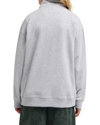 5 Element Co - Felpa con zip a un quarto da Ragazzo 8-16 Gray ELBFT00157 Element