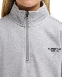 3 Element Co - Felpa con zip a un quarto da Ragazzo 8-16 Gray ELBFT00157 Element