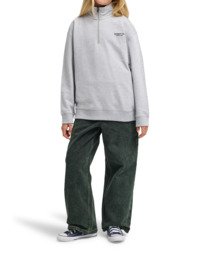 4 Element Co - Felpa con zip a un quarto da Ragazzo 8-16 Gray ELBFT00157 Element