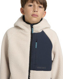 Veste Garçon Sherpa - Element Wolfe - Polaire Recyclée Avec Capuche Et Poches