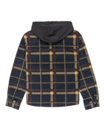 1 Polar Hooded Overshirt Y - Overshirt for Boys 8-16 Brown ELBJK00137 Element