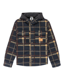 0 Polar Hooded Overshirt Y - Overshirt for Boys 8-16 Brown ELBJK00137 Element