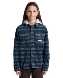 3 Polar Hooded Overshirt Y - Overshirt for Boys 8-16 Blue ELBJK00137 Element