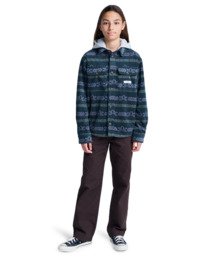 6 Polar Hooded Overshirt Y - Overshirt for Boys 8-16 Blue ELBJK00137 Element