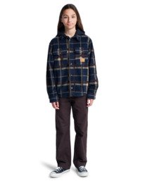 6 Polar Hooded Overshirt Y - Overshirt for Boys 8-16 Brown ELBJK00137 Element