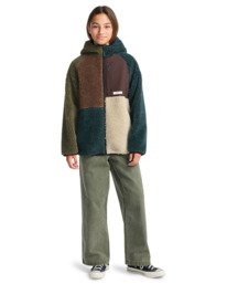 7 Wolfe Sherpa Y - Sherpa Jacket for Boys 8-16 Black ELBJK00138 Element