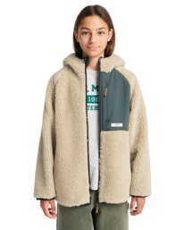 6 Wolfe Sherpa Y - Sherpa Jacket for Boys 8-16 Beige ELBJK00138 Element