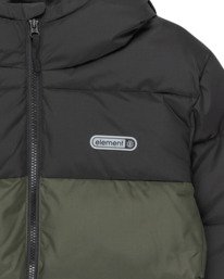 2 Classic Hooded Puffer Y - Steppjacke mit Kapuze für Jungen 8-16 Braun ELBJK00139 Element
